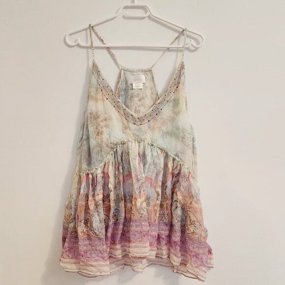 Camilla Electron Libre Back Overlay Top Size Large b177 - Picture 2 of 13